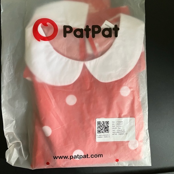 PatPat Red Polka Dot Dress - Picture 5 of 6